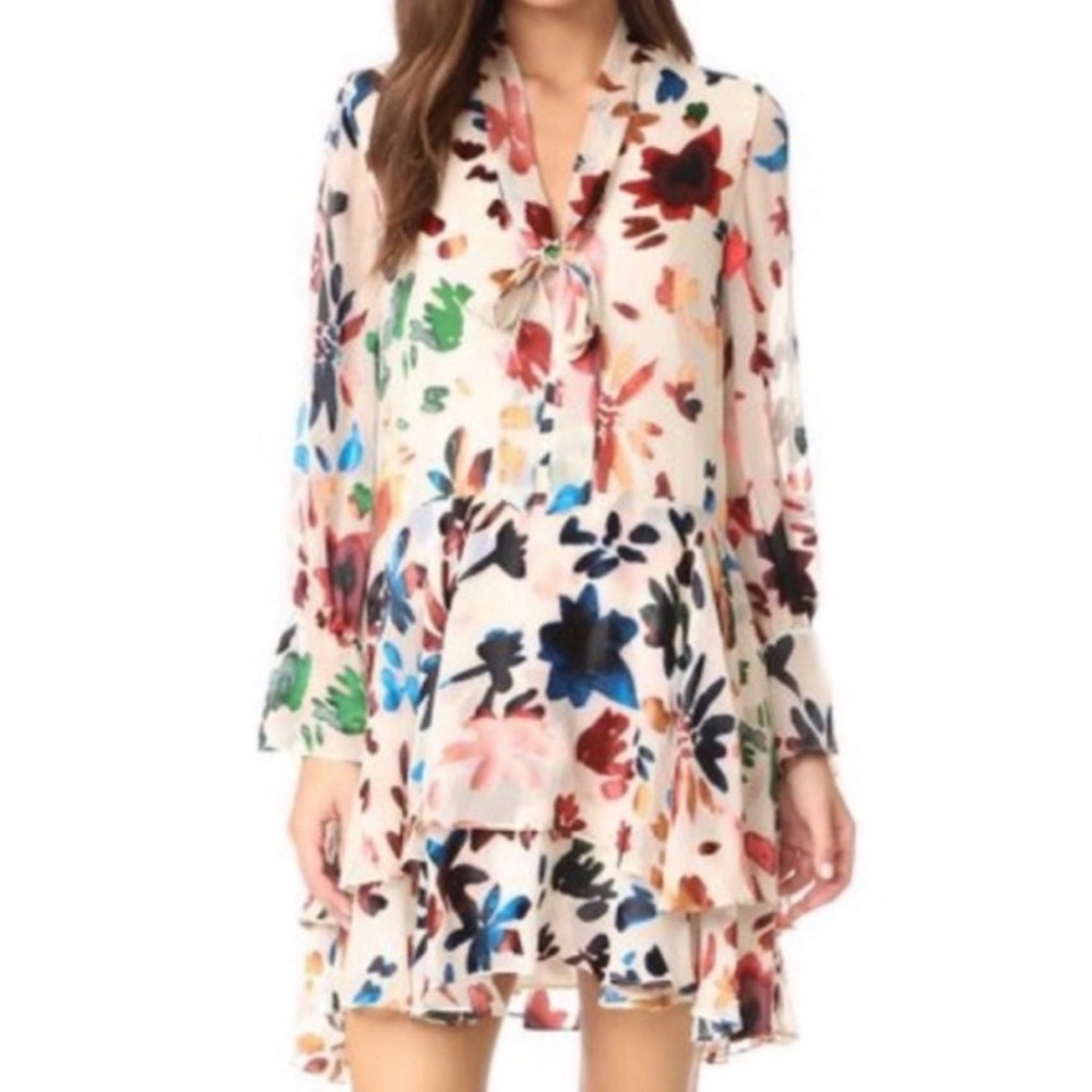 Alice & Olivia Moore Printed Tunic Dress, Size XS